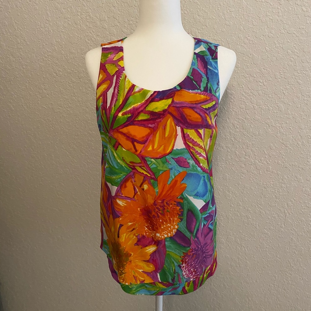 Ralph Lauren multicolored sleeveless blouse